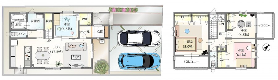 Arune荻浦 間取り 福岡の新築一戸建て 建売住宅 ならarune アルネ